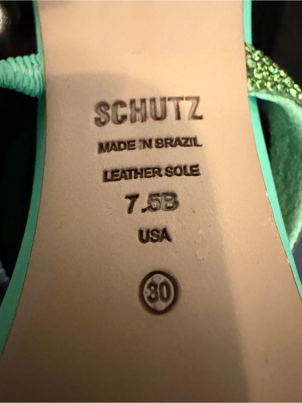 Schultz Talia Crystal Slide Heeled Sandals - Picture 7 of 8